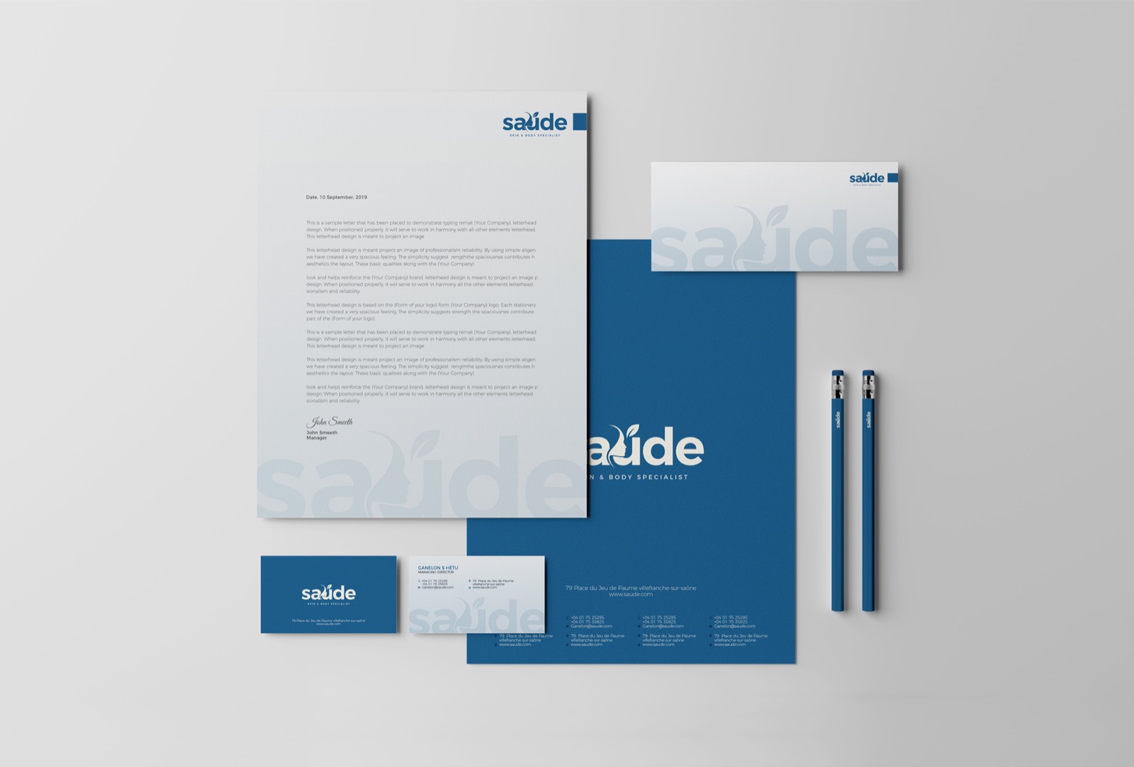 Saúde brand identity design by Epic Branding, image 5
