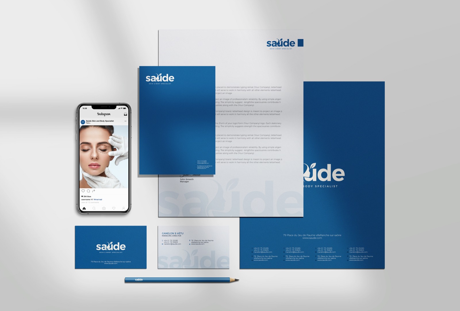 Saúde brand identity design by Epic Branding, image 8